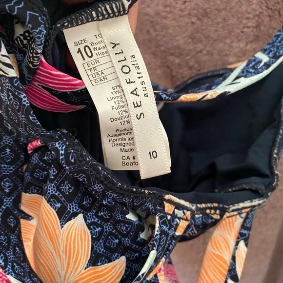 Seafolly Floral One-Piece Swimsuit - Picture 3 of 4